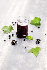 Image showing blackcurrant jam