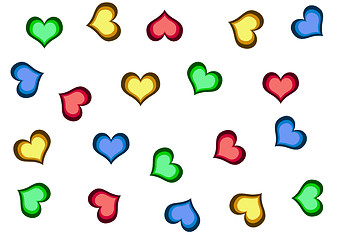 Image showing Background with Hearts