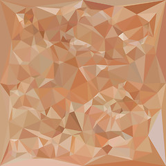 Image showing Fawn Brown Abstract Low Polygon Background