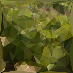 Image showing Olive Green Abstract Low Polygon Background