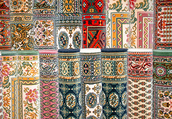 Image showing Colorful carpets