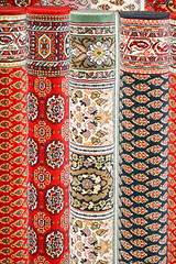 Image showing Colorful rugs