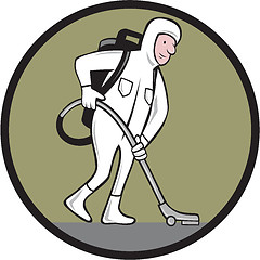 Image showing Industrial Cleaner Cleanroom Suit Vacuum