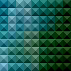 Image showing Dark Spring Green Abstract Low Polygon Background