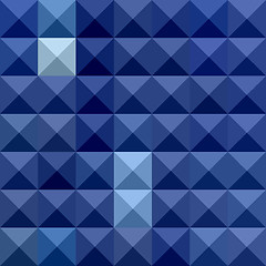 Image showing Cobalt Blue Abstract Low Polygon Background