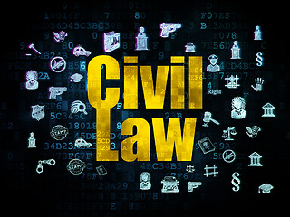 Image showing Law concept: Civil Law on Digital background