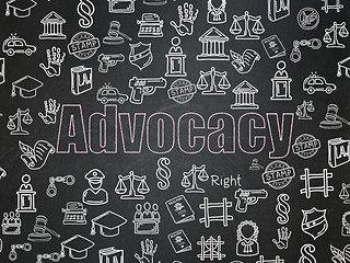 Image showing Law concept: Advocacy on School Board background
