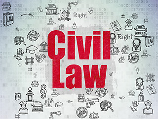 Image showing Law concept: Civil Law on Digital Paper background