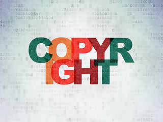 Image showing Law concept: Copyright on Digital Paper background