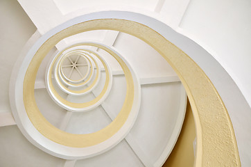 Image showing Spiral Staircase in a Pagoda 