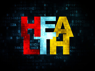 Image showing Medicine concept: Health on Digital background