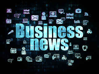 Image showing News concept: Business News on Digital background