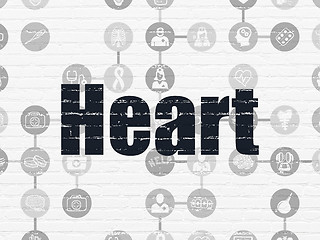 Image showing Healthcare concept: Heart on wall background