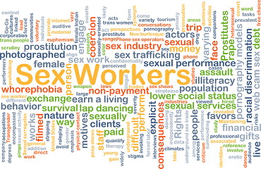 Image showing Sex workers background concept