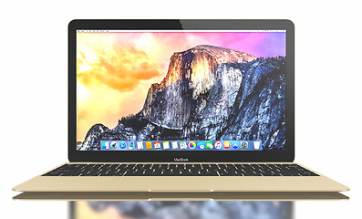 Image showing New Gold MacBook Air