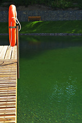 Image showing Deck on swimming pool