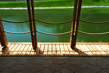 Image showing Deck on swimming pool