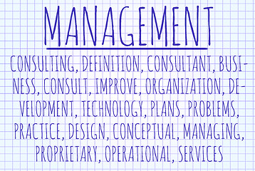 Image showing Management word cloud