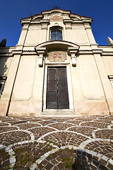 Image showing  lombardy    in  the carbonate   old   church   sidewalk italy 