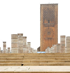 Image showing the   chellah  in morocco africa  old roman deteriorated monumen