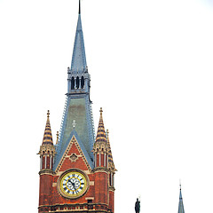 Image showing old architecture in london england windows and brick exterior wa