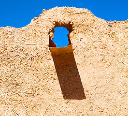 Image showing moroccan old wall and brick in antique city