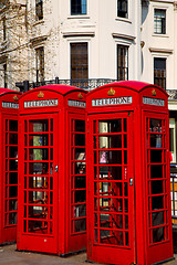 Image showing telephone in england london  classic british icon