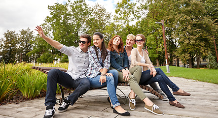 Image showing group of students or teenagers hanging out