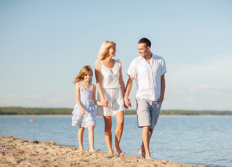 Image showing happy family at the seaside
