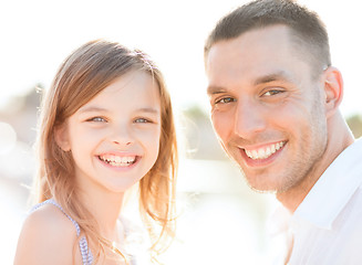 Image showing happy father and child girl having fun