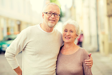 Image showing senior couple on city street