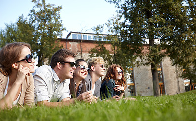 Image showing group of students or teenagers hanging out