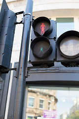 Image showing red pedestrian traffic lights