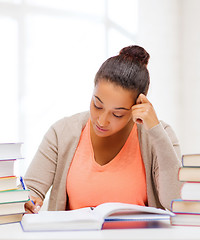 Image showing international student studying in college