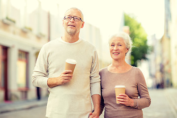 Image showing senior couple on city street