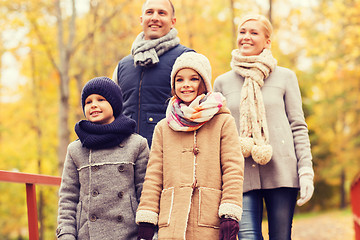 Image showing happy family in autumn park