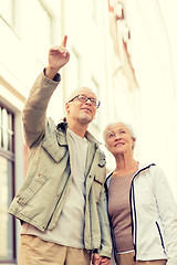 Image showing senior couple on city street