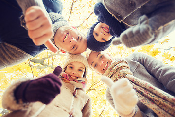 Image showing happy family in autumn park