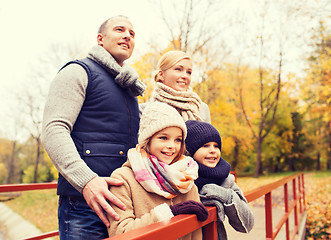 Image showing happy family in autumn park