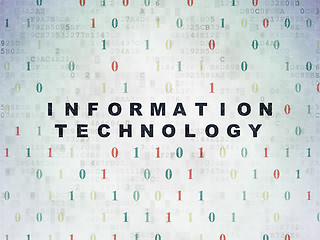 Image showing Data concept: Information Technology on Digital Paper background