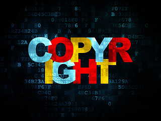 Image showing Law concept: Copyright on Digital background