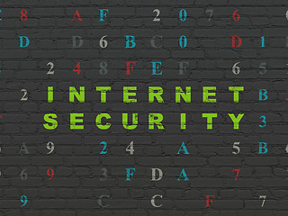 Image showing Security concept: Internet Security on wall background