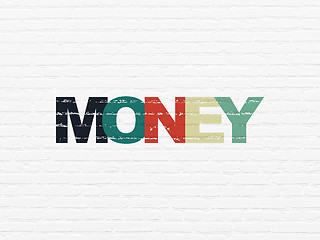 Image showing Finance concept: Money on wall background