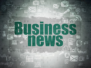 Image showing News concept: Business News on Digital Paper background