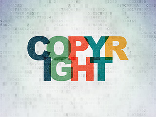 Image showing Law concept: Copyright on Digital Paper background