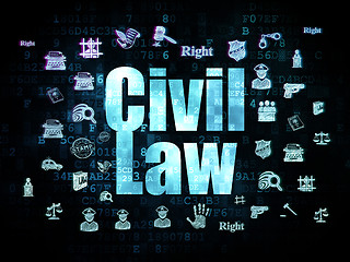 Image showing Law concept: Civil Law on Digital background