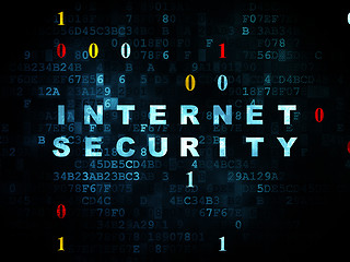 Image showing Privacy concept: Internet Security on Digital background