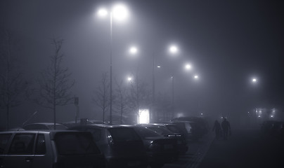 Image showing Foggy evening