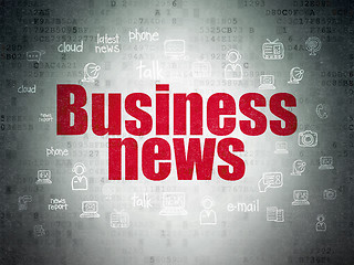 Image showing News concept: Business News on Digital Paper background