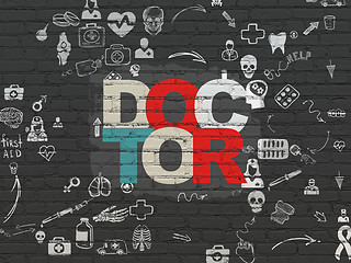 Image showing Healthcare concept: Doctor on wall background